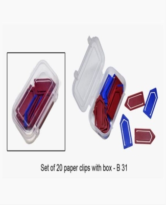 Set of 20 paper clips with box