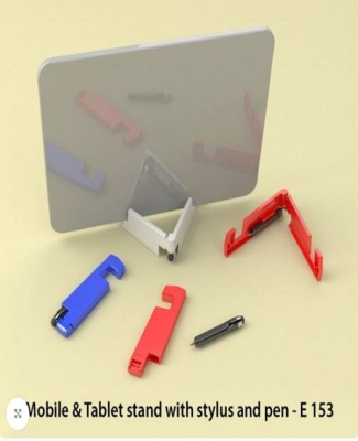 Mobile & Tablet stand with stylus and pen