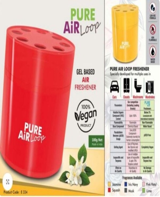 Pure Air Loop: Gel based room freshener for Home, Office and Car | Net 100 grams