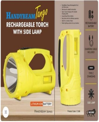 HandyBeam Tango: Rechargeable Torch with Side Lamp | Charging Cable included