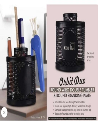 Orbit Duo: Round Wiro Double tumbler & Round Branding Plate