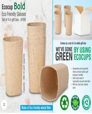 EcoCup Bold: Eco Friendly Glasses | Set of 4 in gift box