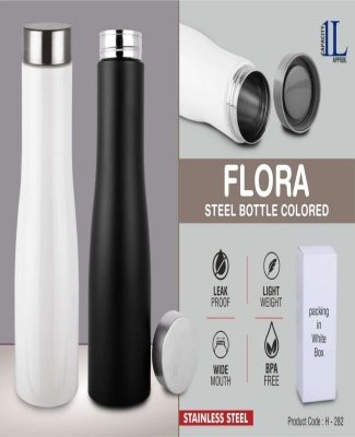 Flora Steel single wall bottle Colored | Capacity 1L approx