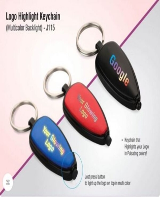 Logo highlight keychain (multicolor backlight)