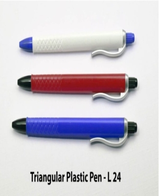 Triangular plastic pen