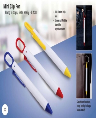 Mini clip pen | Hang to bags/ belts easily