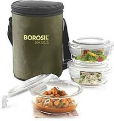 BASICS GLASS LUNCH BOX(ROUND - SET OF 3) - VERTICAL