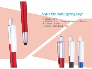 Pen With Lightning Logo and stylus