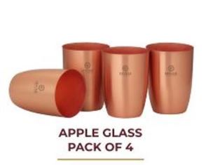 APPLE GLASS PACK OF 4