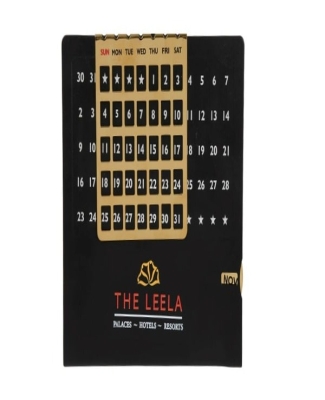 Metal Calendar Black- The Leela 115