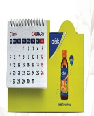 MDF TABLE TOP CALENDER WITH COASTER