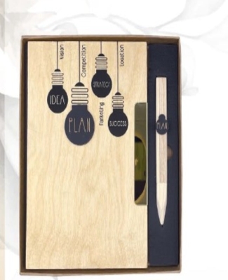 A-5 WOODLINE NOTE BOOK  PLAN GIFT SET