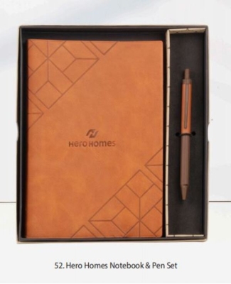 Hero Homes Notebook & Pen Set