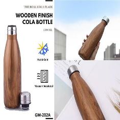 WOODEN COLA VACUUM BOTTLE (500 ML) GM-202A