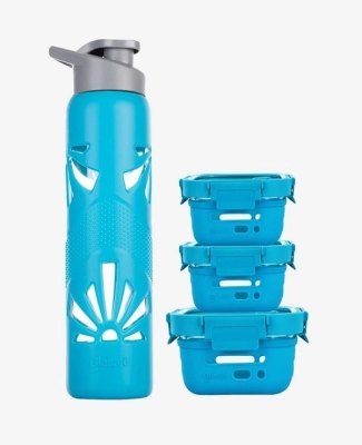 1 Sillicon Bottle+ 2Tiffin 320 ml+ 1Tiffin 520 ml