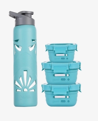 1 Sillicon Bottle+ 1Tiffin 320 ml+ 2Tiffin 520 ml