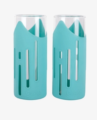 Glasses Set of 2-350ml- Green