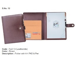 Folder with A 4 PAD & Pen (50 Pages)