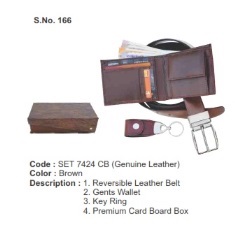 Gift Set ( 3-in-1) GENUINE LEATHER
