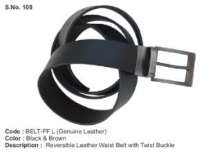 BELT-FF LBlack/Brown