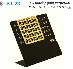 Steel Novelties S S Black Big Calender