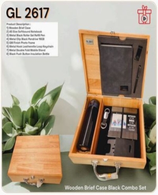 Wooden Briefcase Premium Welcome Kit