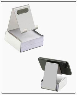 S.S. Mobile Stand With Paper Pad Slot