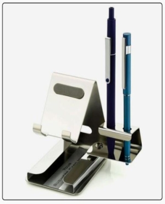 S.S. MOBILE STAND WITH FOLDING2 PEN HOLDER ATTACHMENT