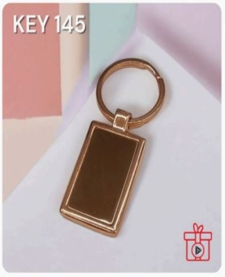 Metal Frame Full Rose Gold Finish Keychaain