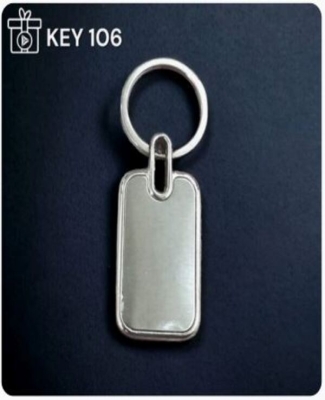 Rectangle Metal Keychain