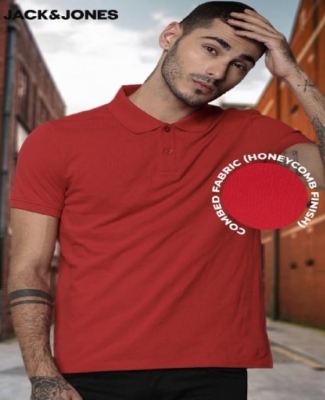 Plain Polo-  Red Scarlet