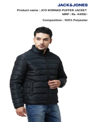 Kornard Puffer Jacket- Black