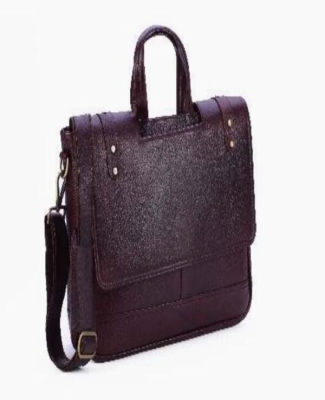 NDM Leather Laptop Bag With Flap