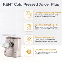 KENT COLD PRESSED JUICER PLUS