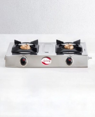 Stainless Steel 2 Burner Gas Stove