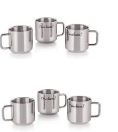 Double Wall Mug (6Pcs Set)-70MM