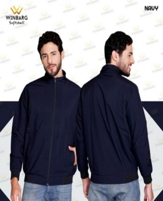 Winbarg Softshell Sweatshirt Without Hoodie (Navy Blue )