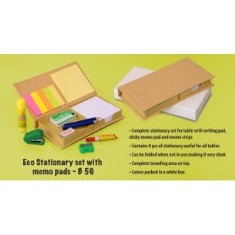 Eco Stationary set with memo pads B56