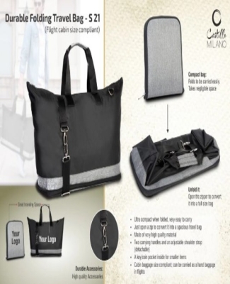 Durable Folding Travel Bag (Flight cabin size compliant)