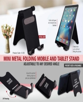 Mini folding mobile and tablet stand | Adjustable to any desired angle