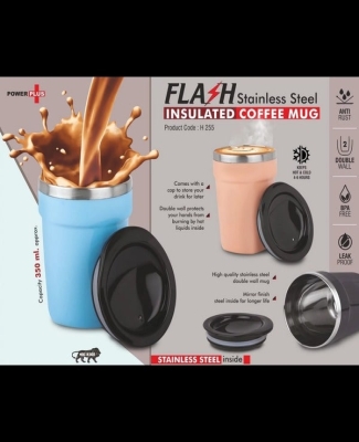 Flash Insulated : Stainless Steel Coffee mug | Keeps hot up to 4 hours | Capacity 350ml