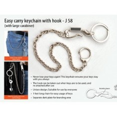 Easy carry keychain with hook J58