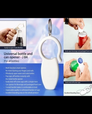 Universal bottle and can opener: For all bottles J84