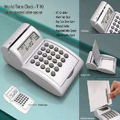 World time calendar Clock/ Calculator/ Motorized Letter opener/ Pad holder