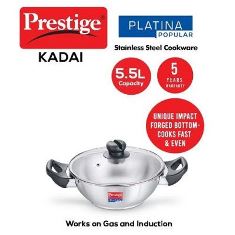 Platina Popular Kadai with Lid 300mm