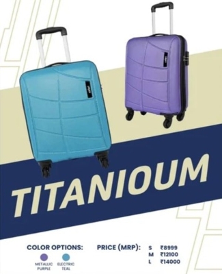 Trolly Case Titanioum 10 Electric teal 55