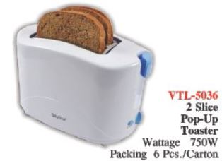 VTL-5036 POP UP TOASTER TWO SLICE