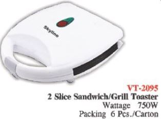 VT-2095 2 SLICE SANDWICH/GRILL TOASTER