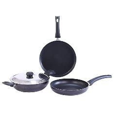 Platinum Plus 4pc IB GL Cookware Black