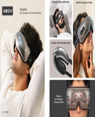 Isoothe - Chrome (Eye Massager with Wireless Speaker)